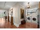 Convenient laundry room area with side-by-side washer and dryer at 3330 Overland Dr, Roswell, GA 30075