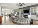 Spacious open floor plan with living room, kitchen, and dining areas at 6895 Whitman Walk, Alpharetta, GA 30005