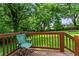 Relaxing back deck overlooking a large, lush backyard with mature trees at 629 Dunton Se Cir, Smyrna, GA 30082