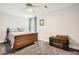 Bedroom with a bed, trunk, and natural light from the window at 750 Gates Ln, Alpharetta, GA 30022