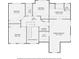 Second level floor plan featuring four bedrooms, three baths, laundry, and hall at 750 Gates Ln, Alpharetta, GA 30022