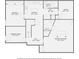 Basement floor plan showing bedrooms, exercise room, kitchen, and recreation room at 750 Gates Ln, Alpharetta, GA 30022