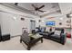 Well-appointed media room with leather seating, a large screen, and ambient lighting at 435 Ruby Forest Pkwy, Suwanee, GA 30024