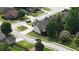 An aerial view shows a neighborhood with well-manicured lawns and tree-lined streets, enhancing the community's appeal at 50 Worthington Dr, Villa Rica, GA 30180
