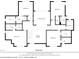 Second level floor plan showing four bedrooms, three bathrooms, laundry room, and an upper lounge area at 120 Wood River Ct, Johns Creek, GA 30097