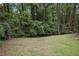 Large green backyard surrounded by mature trees at 2383 Edgewater Sw Dr, Atlanta, GA 30311