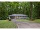 Well-manicured front yard with lush trees surrounding the property at 2383 Edgewater Sw Dr, Atlanta, GA 30311