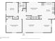 Detailed floor plan showcasing the layout of the home, including room dimensions and features at 1849 Clay Sw Rd, Mableton, GA 30126