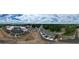 360 degree aerial view of a residential community surrounded by green trees at 1980 Deco Dr, Kennesaw, GA 30144