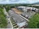 Aerial view of a new construction community with townhomes and apartments at 1980 Deco Dr, Kennesaw, GA 30144