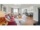 Bright and open living room and dining area with hardwood floors and lots of natural light at 215 Piedmont Ne Ave # 1406, Atlanta, GA 30308