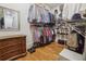 Spacious closet featuring built-in storage, hardwood floors, and plenty of room for organization at 3842 Ernest W Barrett Sw Pkwy, Marietta, GA 30064