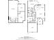 Detailed floor plan showcasing the layout and dimensions of the home's two floors at 428 Redwood Trl, Canton, GA 30114