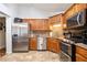 Kitchen featuring stainless steel appliances and granite countertops at 428 Redwood Trl, Canton, GA 30114