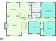 A floorplan shows living room, dining room, eat-in kitchen, primary bedroom, walk-in closet, and bedrooms at 503 Silver Maple Ln, Woodstock, GA 30189