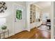 Stylish living room showcasing hardwood floors, built-in shelving, and comfortable seating at 261 Elmira Ne Pl, Atlanta, GA 30307