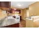 Efficient kitchen design featuring modern appliances, granite counters, and hardwood floors, ideal for cooking at 5575 Wells Circle, Stone Mountain, GA 30087