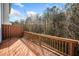 Wooden deck with a fenced view of the yard at 6404 Brookside Se Blvd, Mableton, GA 30126