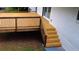 Stairway leading up to the new wooden deck at 2786 Knollview Dr, Decatur, GA 30034