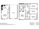 Detailed two-story floor plan showing the layout of rooms, including the kitchen, bedrooms, and bathrooms at 4437 Ben Hill Rd, Atlanta, GA 30349