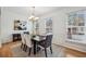 Elegant dining room with stylish decor, chandelier, and natural light at 3901 Old Atlanta Station Se Dr, Atlanta, GA 30339