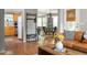 Open-concept living space seamlessly connecting the living room, dining area, and kitchen at 901 Winfield Se Ave, Atlanta, GA 30316
