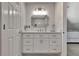View of the bathroom featuring a single vanity and an alcove shower at 104 Hidden Springs Ln, Peachtree City, GA 30269