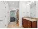 Bathroom features a vanity with granite counters and a tub and shower combo at 2855 Middlecreek Way # 2855, Cumming, GA 30041