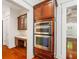 Kitchen with stainless steel appliances and built-in features at 2855 Middlecreek Way # 2855, Cumming, GA 30041