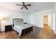 Bedroom with hardwood floors, neutral paint, and a peaceful retreat at 652 Pathview Ct, Dacula, GA 30019