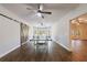 Spacious game room featuring a ping pong table, hardwood floors, and great natural light at 652 Pathview Ct, Dacula, GA 30019