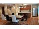 Spacious dining and kitchen area with stainless steel appliances and breakfast bar seating at 3275 Lenox Ne Rd # 110, Atlanta, GA 30324