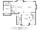 Detailed floor plan showcasing layout of the home's first level including dimensions of the living spaces at 466 Sweet Apple Ln, Buford, GA 30518