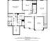 Second-floor layout showcasing bedrooms, bathrooms, laundry, closets and primary bedroom suite at 466 Sweet Apple Ln, Buford, GA 30518