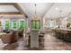 Open concept dining area connected to the kitchen and living spaces at 131 Forsyth Park Ln, Woodstock, GA 30188