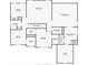 Detailed floor plan of the second level of the home showing the layout of the bedrooms and bathrooms at 2579 Lulworth Ln, Marietta, GA 30062