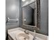 Bathroom with vanity and a large mirror at 2816 Highland Park Dr, Stone Mountain, GA 30087