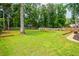 Expansive backyard featuring lush green grass, a swing set, and privacy fence at 2735 Jims Ne Rd, Marietta, GA 30066