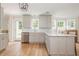 Modern kitchen with white cabinets, stainless steel appliances, and wood flooring at 2735 Jims Ne Rd, Marietta, GA 30066