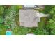 Overhead view showcasing the house with a private backyard and lush green surroundings at 1267 Thomas Rd, Decatur, GA 30030