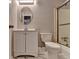 Bathroom featuring vanity and glass enclosed shower at 1094 Amber Sw Rdg, Lilburn, GA 30047