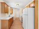 Functional kitchen equipped with essential appliances and ample cabinet space for efficient meal preparation at 131 Tye St, Stockbridge, GA 30281