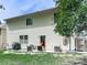 Backyard with grass, firepit, and outdoor seating at 423 Livingston Pt, Acworth, GA 30102