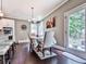 Charming breakfast nook featuring hardwood floors and bright sunlight at 423 Livingston Pt, Acworth, GA 30102