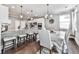 Bright dining area featuring a breakfast bar with a view to the kitchen at 423 Livingston Pt, Acworth, GA 30102