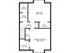 Upstairs floor plan with 2 bedrooms and walk-in closets at 57 Cantey Nw Pl, Atlanta, GA 30327