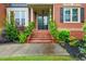 Close-up of the brick stairs that lead to the home's front door at 2688 Hidden Falls Ne Dr, Buford, GA 30519