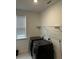 Well-lit laundry room with modern appliances, a window for natural light, and storage shelving at 3208 Sonnet Se Walk, Atlanta, GA 30339