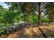 Picture of the backyard featuring a log pile and various trees at 5223 Willow Ridge Dr, Woodstock, GA 30188