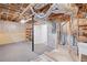 Unfinished basement with high ceilings offers potential for customization at 208 Bruce Ct, Dallas, GA 30157